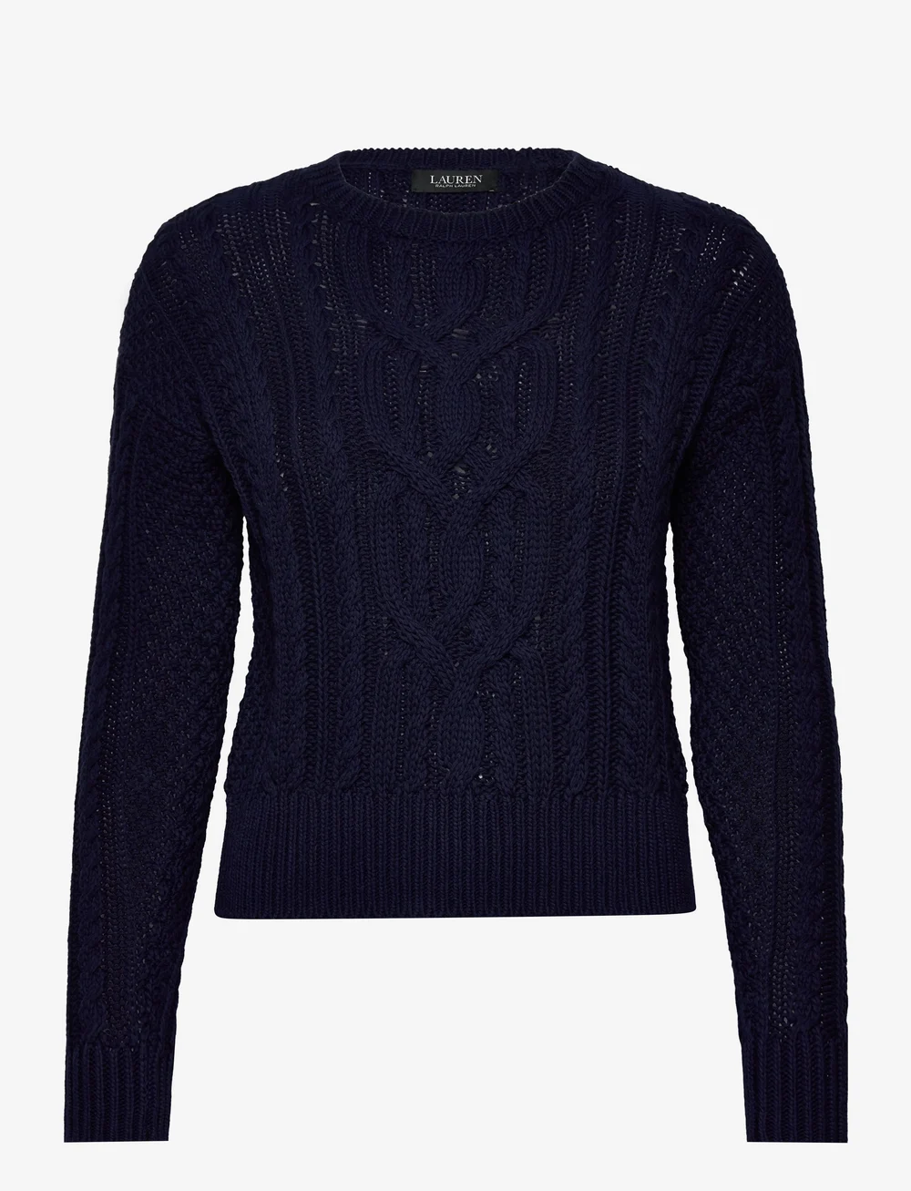 Ralph lauren navy cable knit jumper online