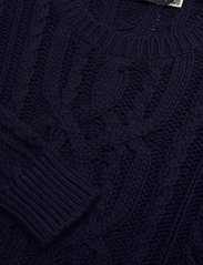 Lauren Ralph Lauren - Cable-Knit Cotton Crewneck Sweater - striktrøjer - refined navy - 2