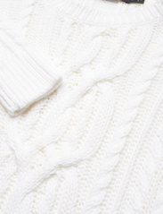 Lauren Ralph Lauren - Cable-Knit Cotton Crewneck Sweater - džemperiai - white - 2