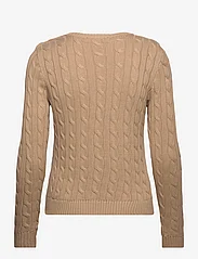 Lauren Ralph Lauren - Button-Trim Cable-Knit Cotton Sweater - džemperiai - birch tan - 1