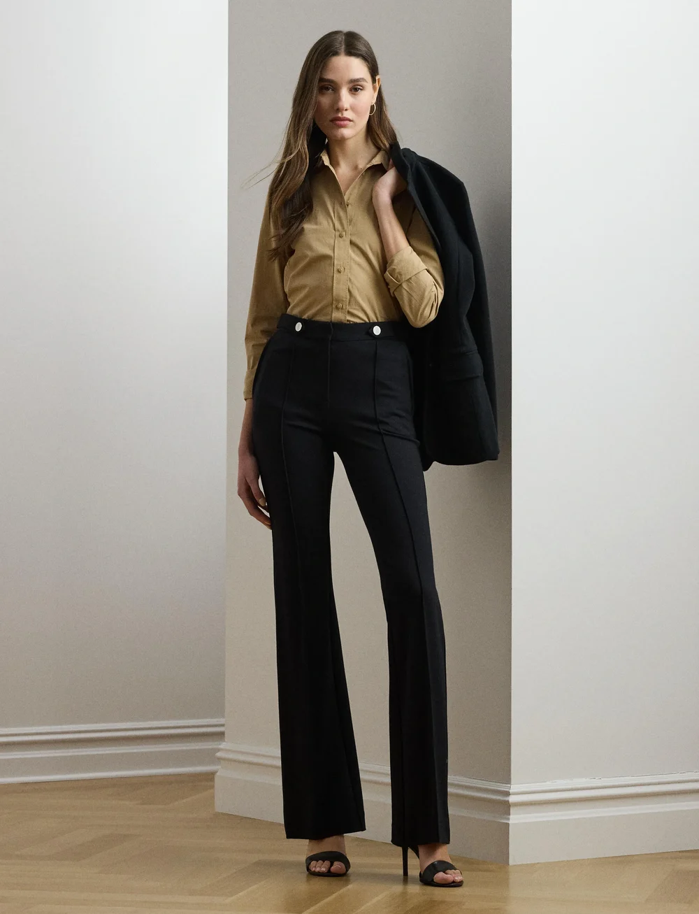 Lauren Ralph Lauren - Featherweight Cotton Shirt - denimskjorter - birch tan - 0