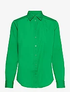 Featherweight Cotton Shirt - GREEN TOPAZ