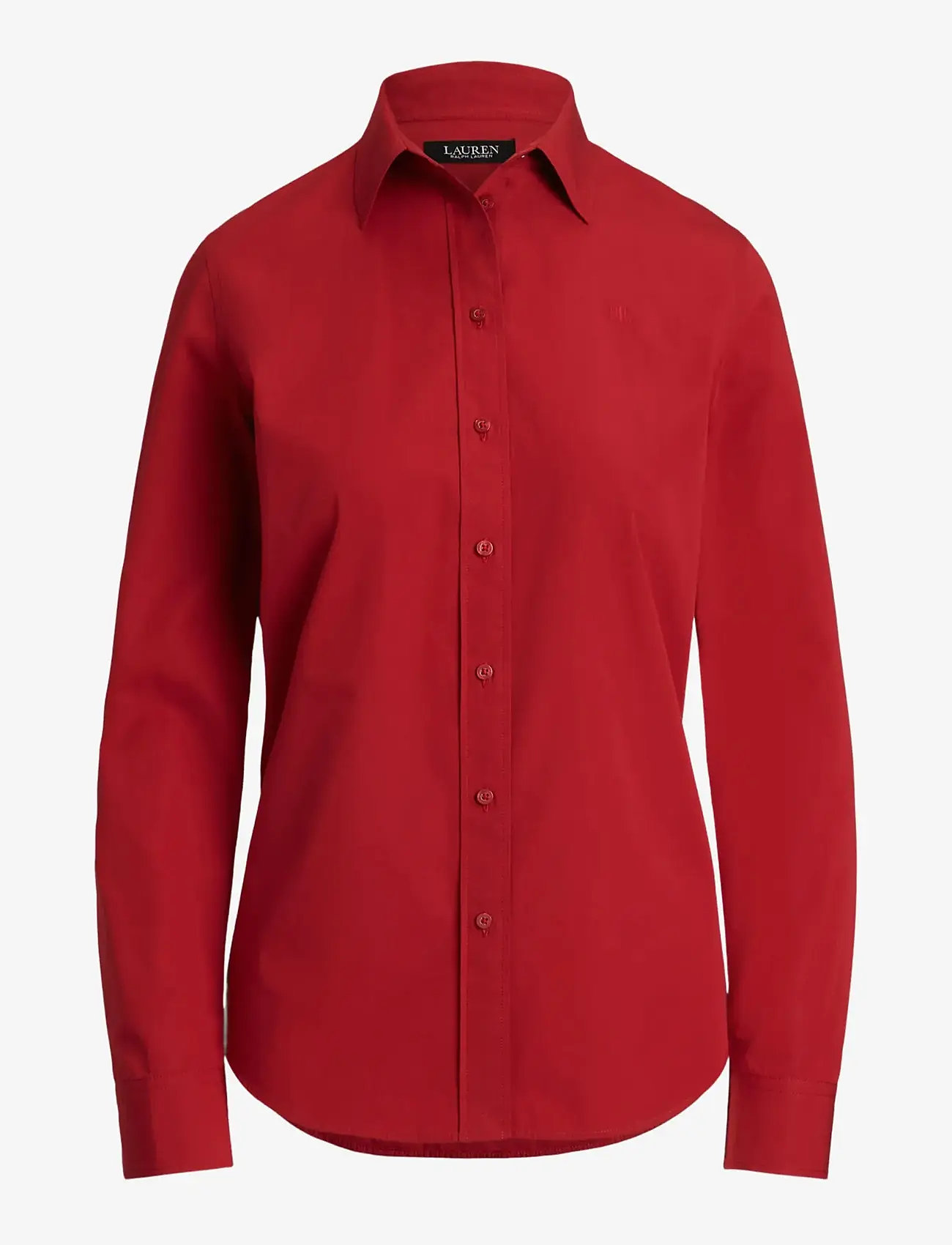 Lauren Ralph Lauren - Featherweight Cotton Shirt - langærmede skjorter - madison red - 1