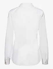 Lauren Ralph Lauren - Tie-Front Cotton-Blend Shirt - krekli ar garām piedurknēm - white - 1