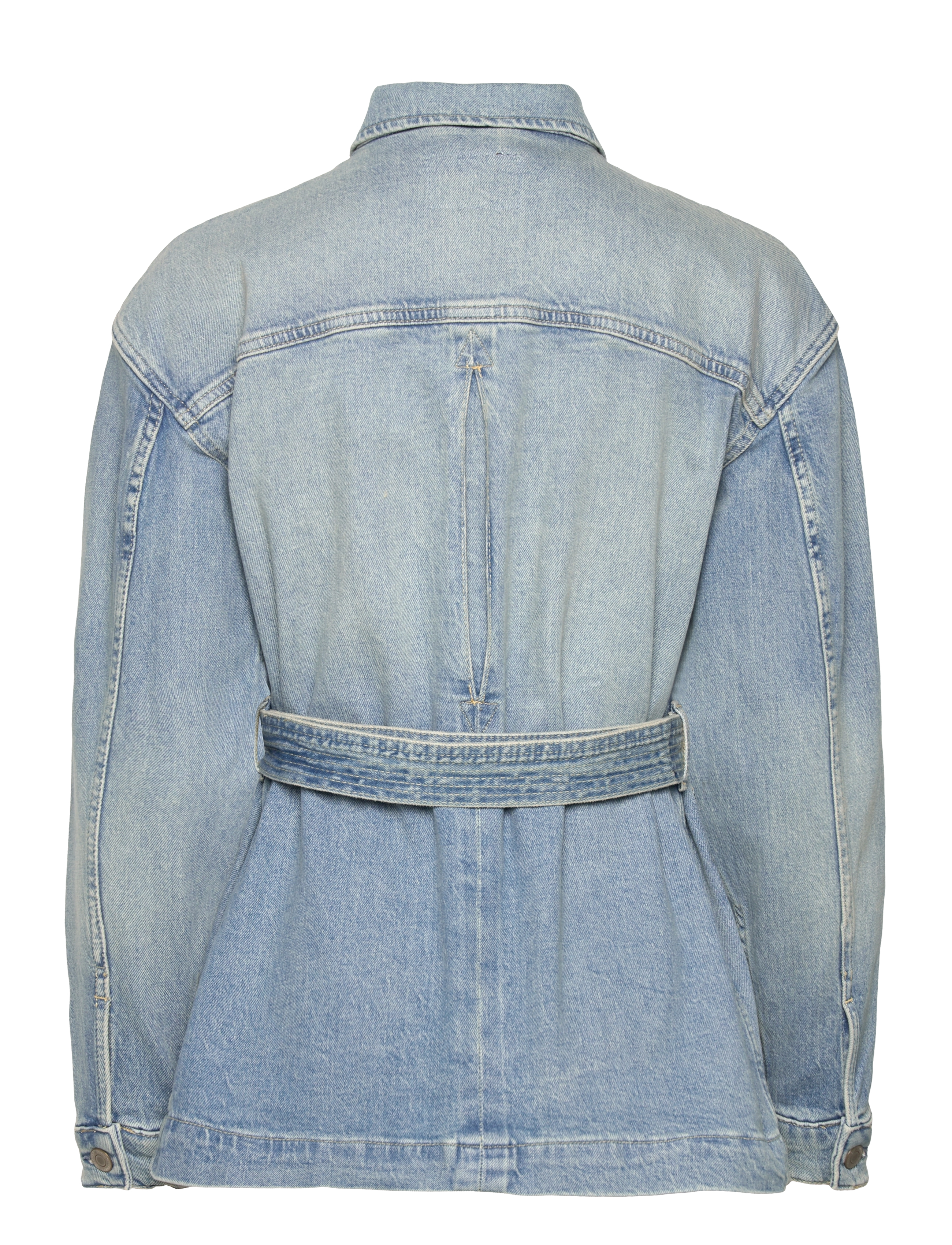 Lauren Ralph Lauren - Belted Denim Field Jacket - isla wash - 1