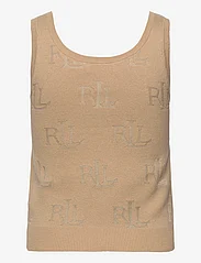 Lauren Ralph Lauren - Logo Jacquard Sweater Tank Top - down- & padded jackets - birch tan - 1