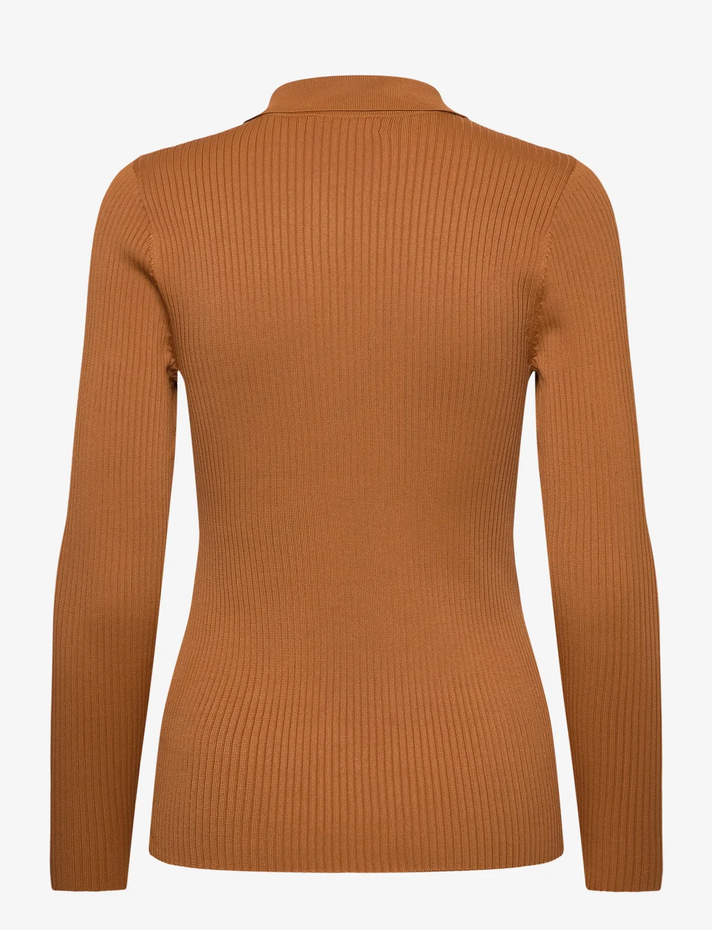 Lauren Ralph Lauren - Rib-Knit Long-Sleeve Polo Cardigan - kardiganid - cinnamon bark - 2