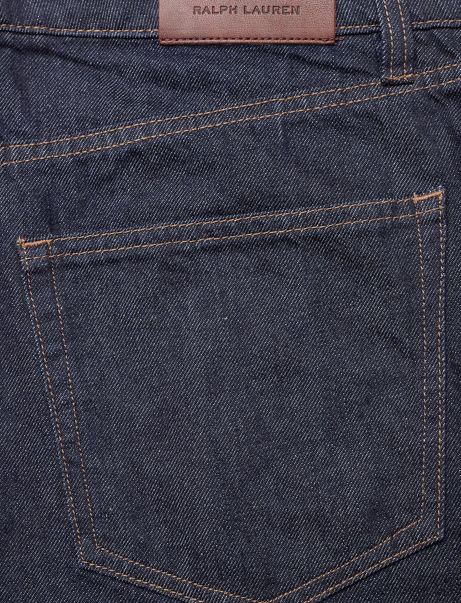 Lauren Ralph Lauren - Mid-Rise Wide-Leg Jean - deep rinse wash - 4