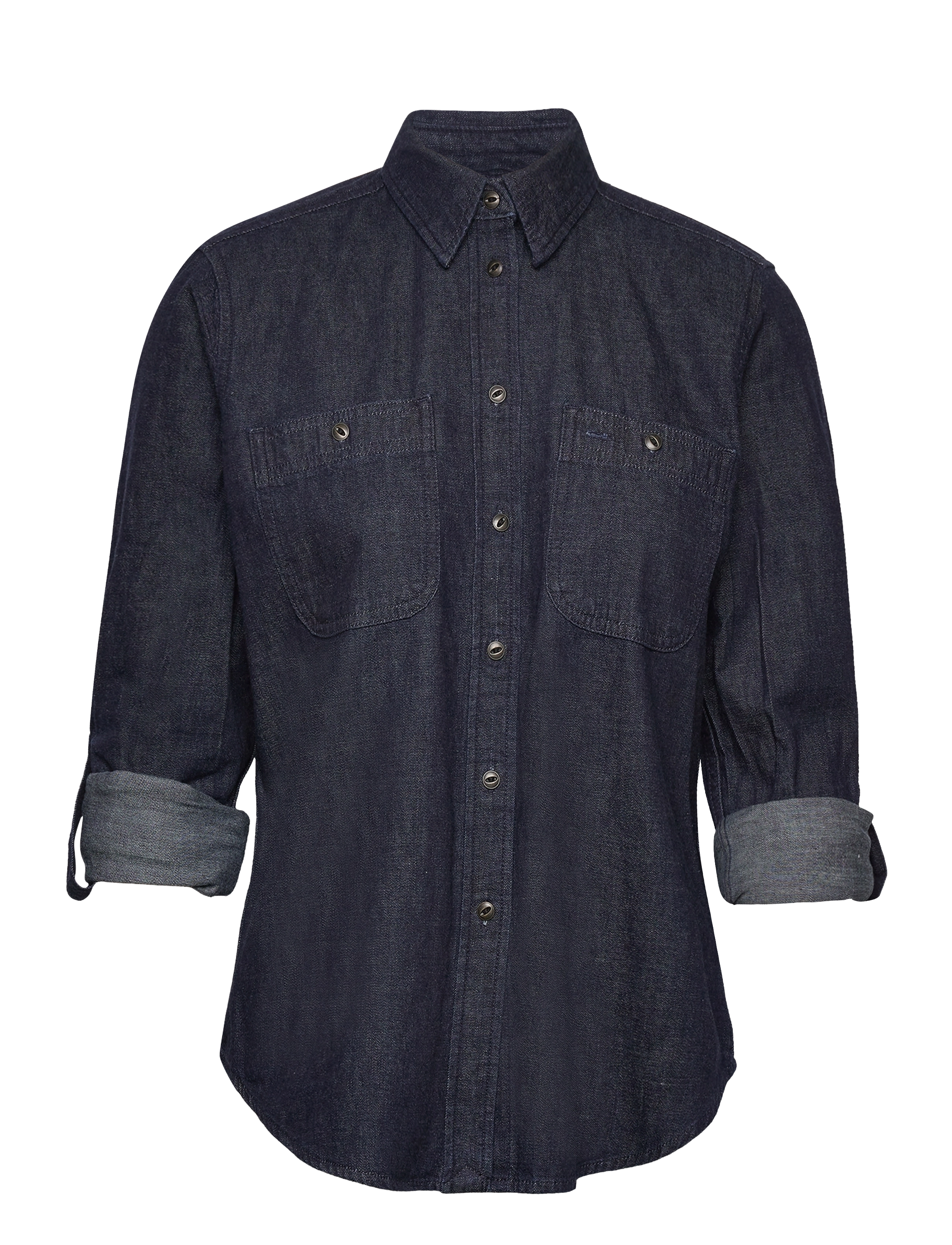 Lauren Ralph Lauren - Denim Roll-Tab-Sleeve Shirt - deep rinse wash - 2