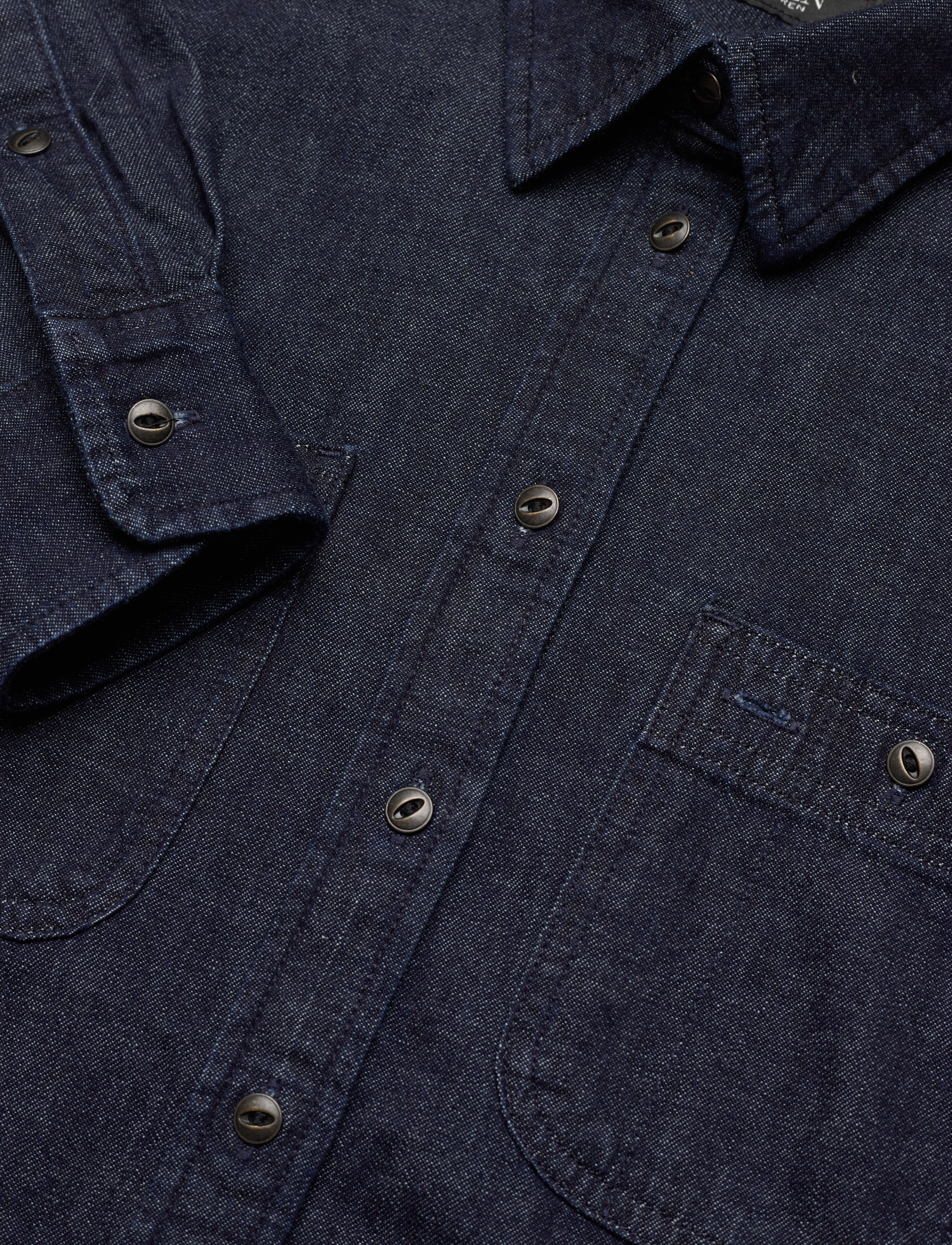 Lauren Ralph Lauren - Denim Roll-Tab-Sleeve Shirt - deep rinse wash - 3