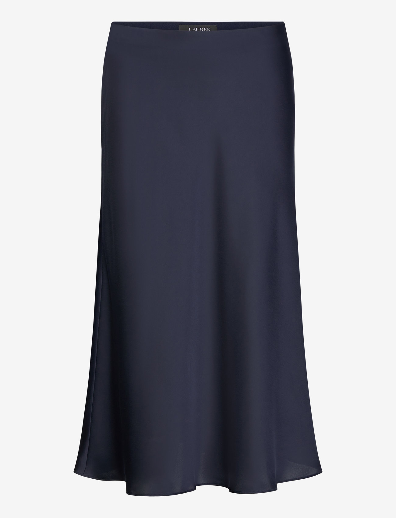 Lauren Ralph Lauren - Satin Charmeuse Midi Skirt - satinröcke - lauren navy - 0