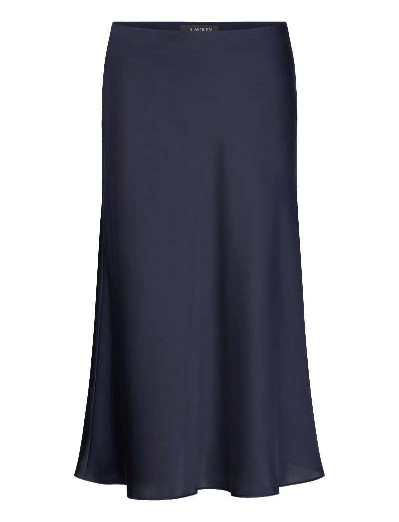 Lauren Ralph Lauren - Satin Charmeuse Midi Skirt - satinröcke - lauren navy - 0