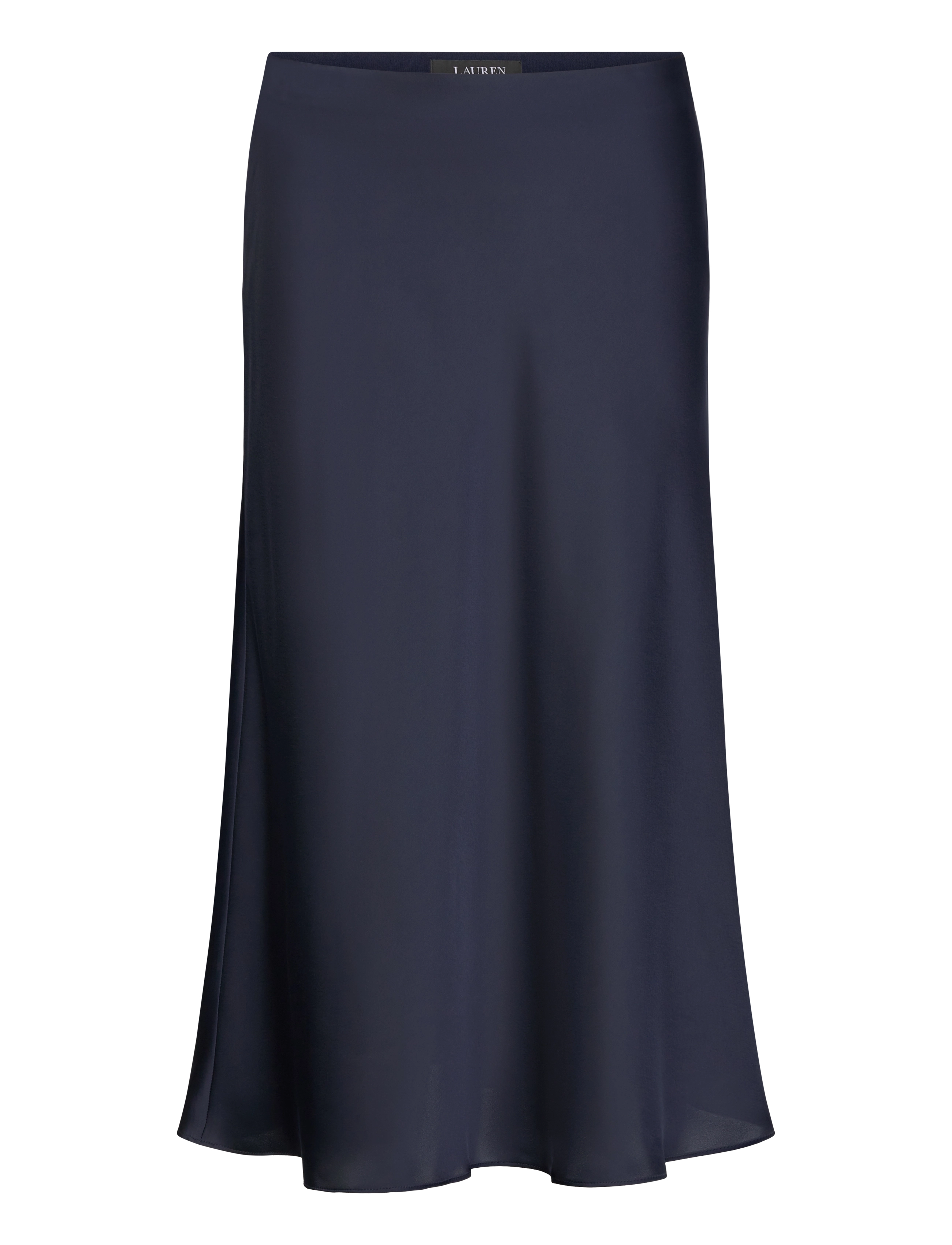 Lauren Ralph Lauren Satin Charmeuse Midi Skirt - Satinröcke - LAUREN NAVY / navy