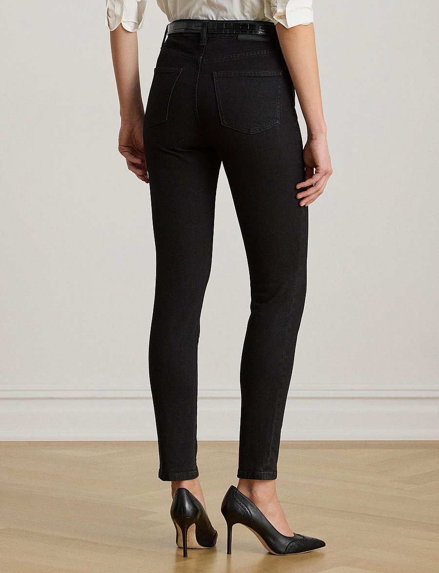 Lauren Ralph Lauren - LOW STR DENIM-JEAN - skinny jeans - black wash - 2