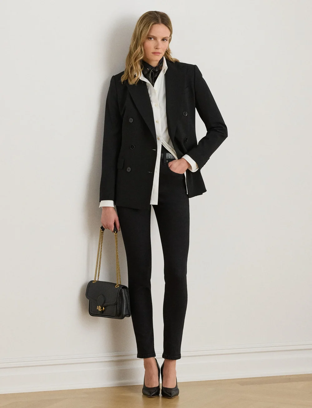 Lauren Ralph Lauren - High-Rise Skinny Ankle Jean - skinny jeans - black wash - 3