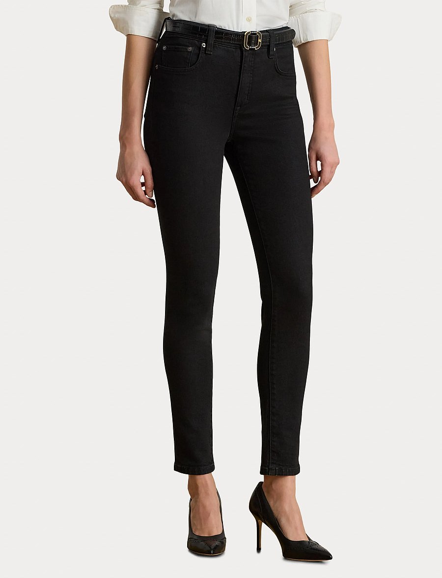 Lauren Ralph Lauren - LOW STR DENIM-JEAN - skinny jeans - black wash - 5