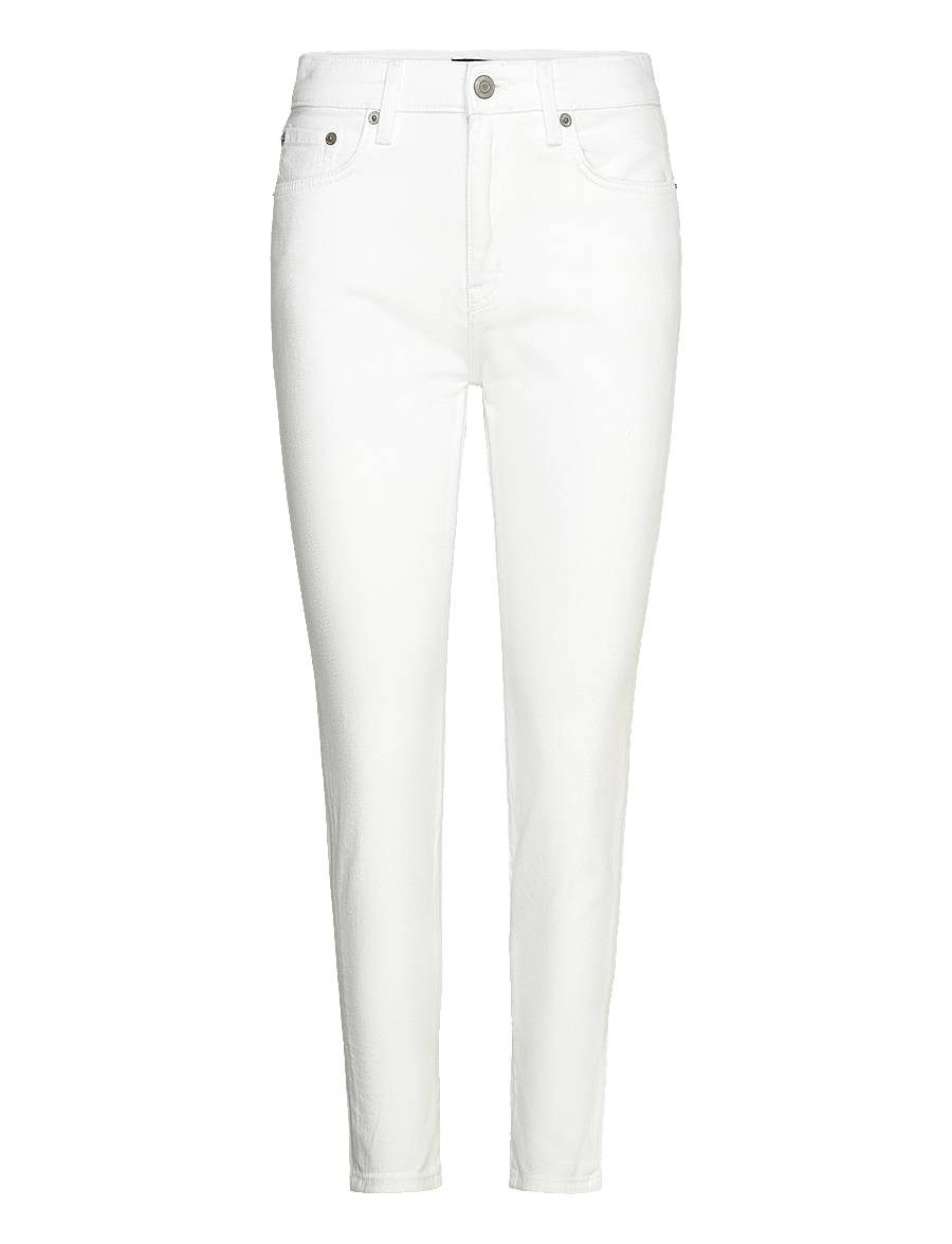 Lauren Ralph Lauren - High-Rise Skinny Ankle Jean - skinny jeans - white wsh - 1