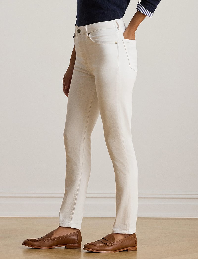 Lauren Ralph Lauren - High-Rise Skinny Ankle Jean - siaurėjantys džinsai - white wsh - 0