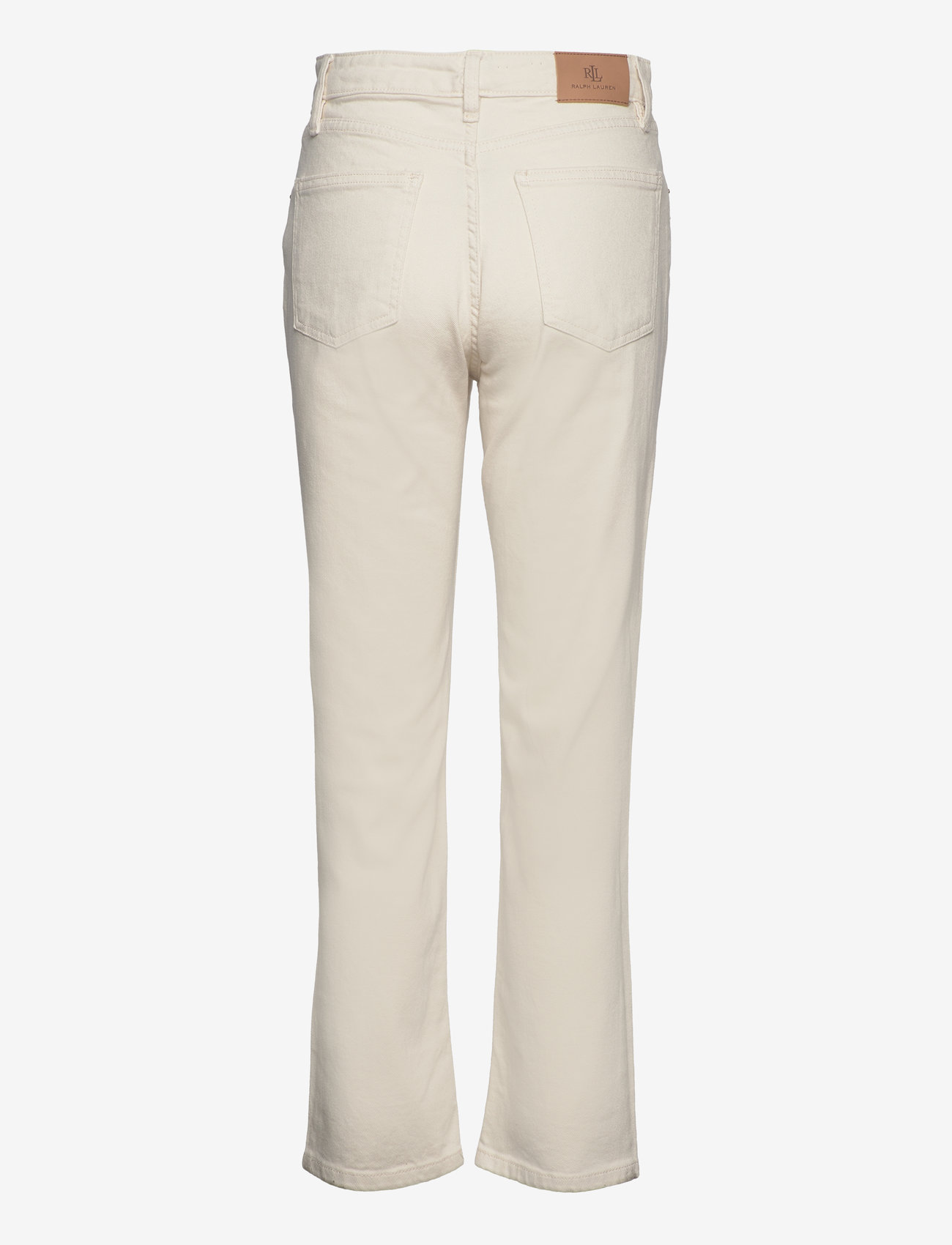 Lauren Ralph Lauren - High-Rise Straight Ankle Jean - straight jeans - cream wash - 1