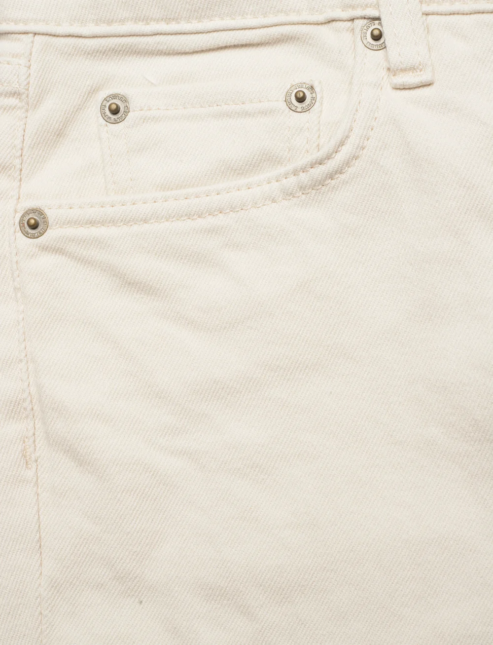 Lauren Ralph Lauren - High-Rise Straight Ankle Jean - straight jeans - cream wash - 2