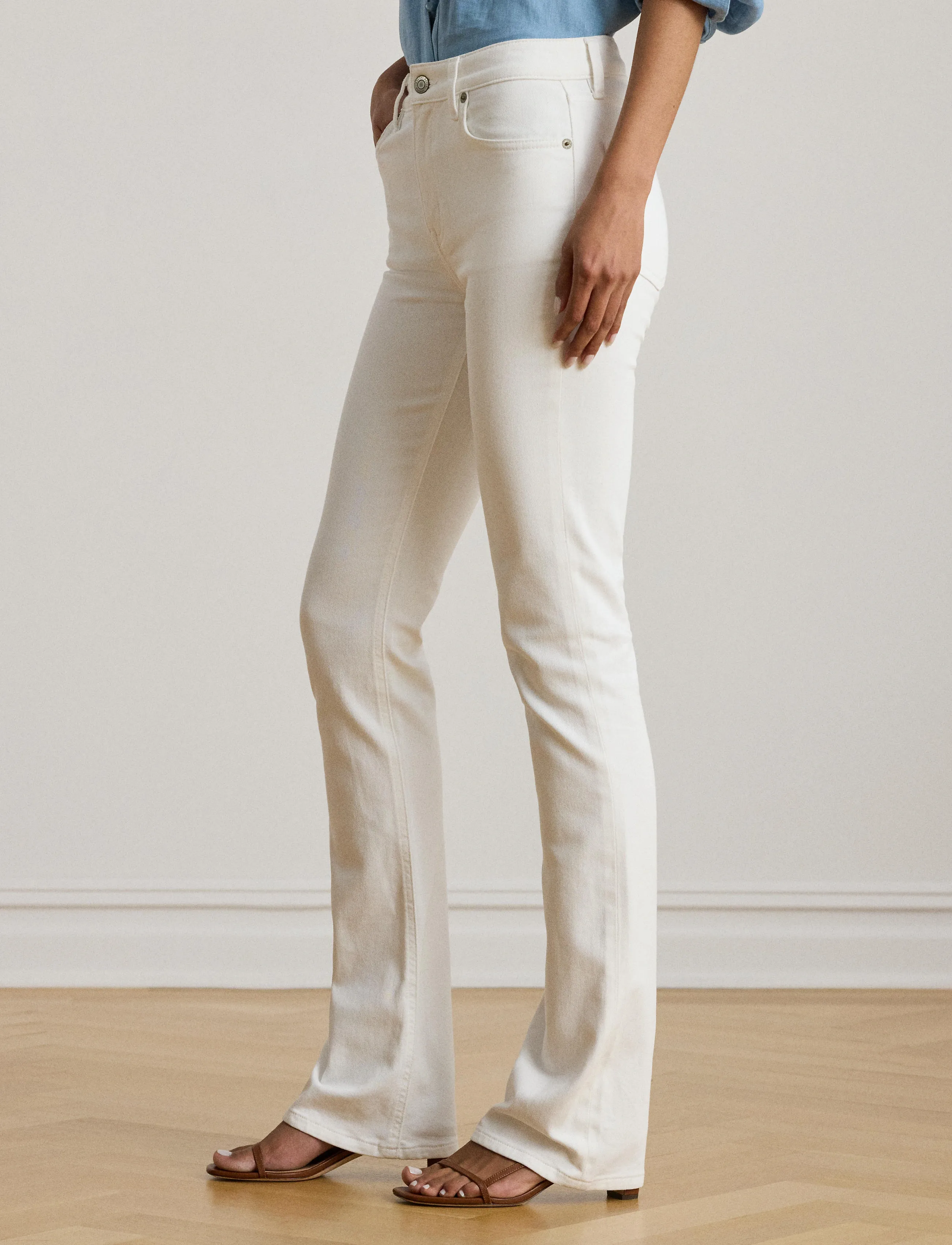 Lauren Ralph Lauren - High-Rise Boot Jean - bootcut jeans - white wsh - 0