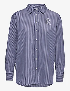 Striped Cotton Broadcloth Shirt, Lauren Ralph Lauren