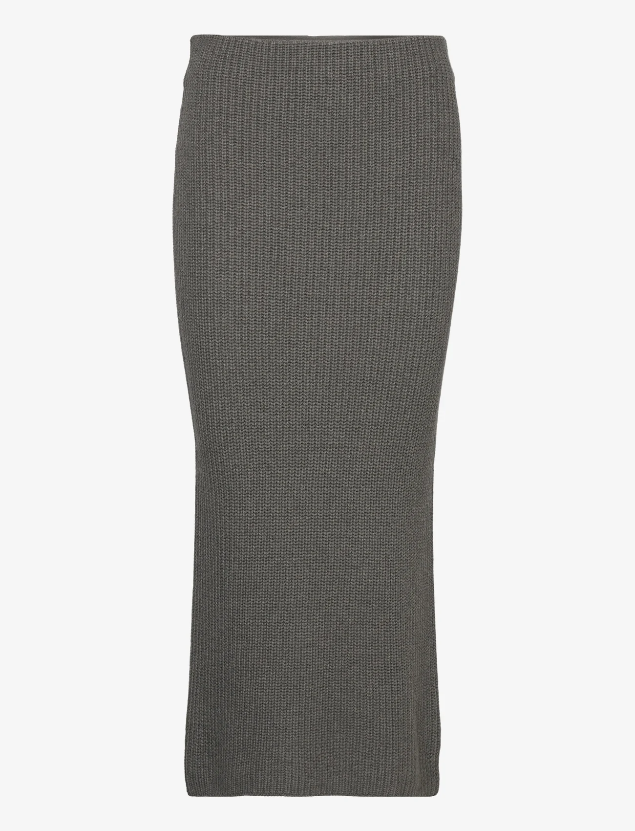 Lauren Ralph Lauren - Cotton Knit Pencil Skirt - megzti sijonai - modern grey heath - 0