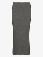 Cotton Knit Pencil Skirt - MODERN GREY HEATH
