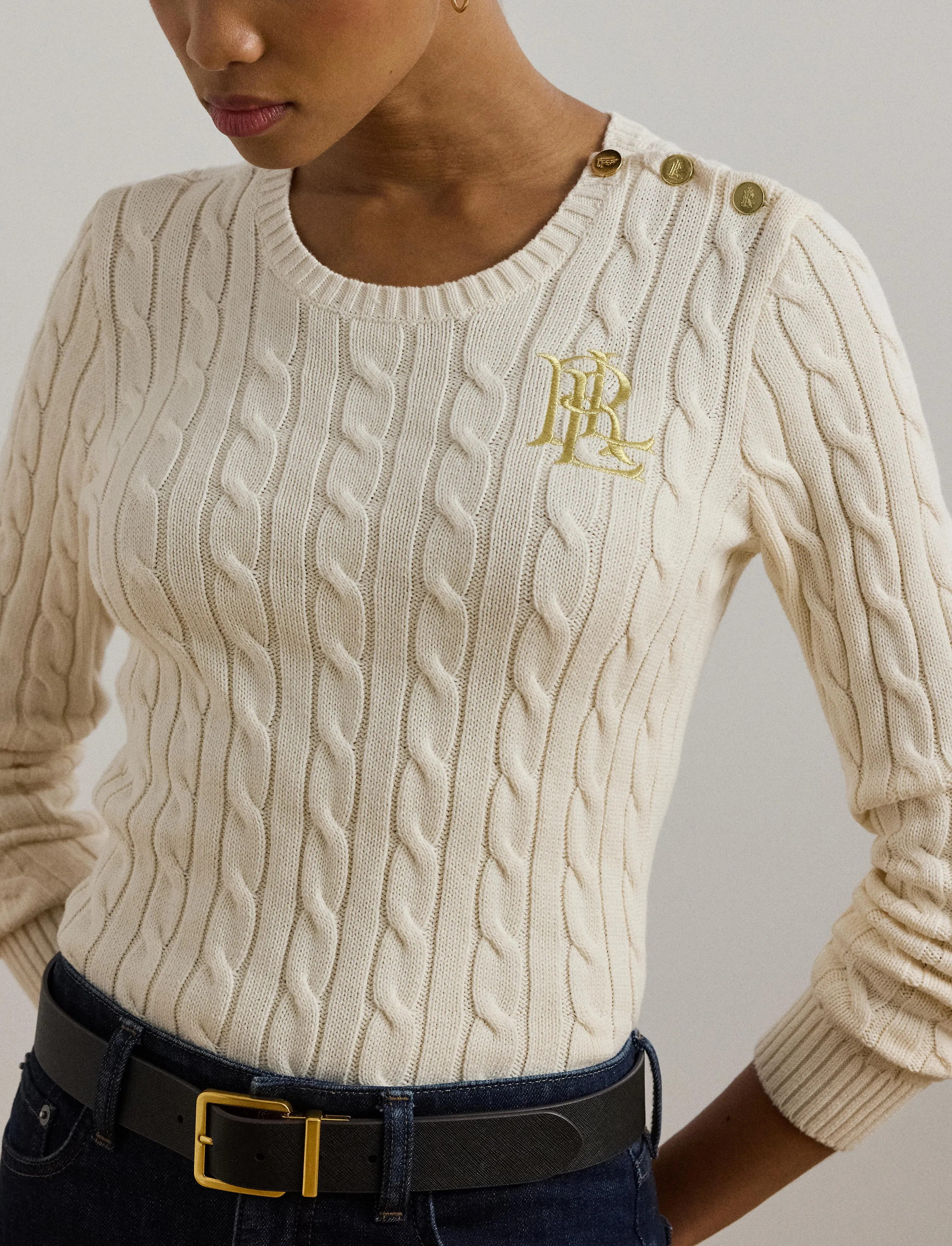 Lauren Ralph Lauren knäppt tröja dam – bild 8
