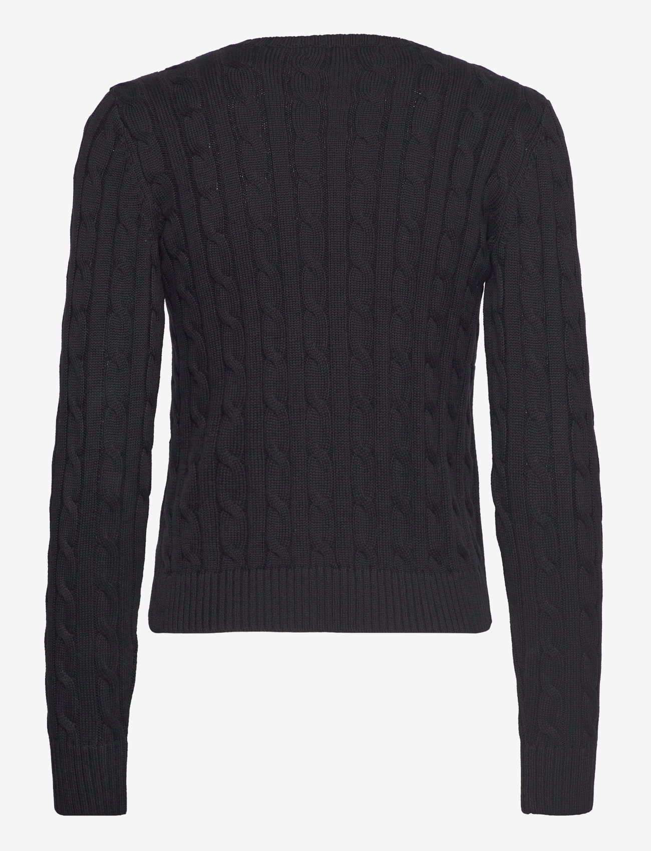 Lauren Ralph Lauren - GASSED COTTON-CARDIGAN - hnepptar peysur - black - 2