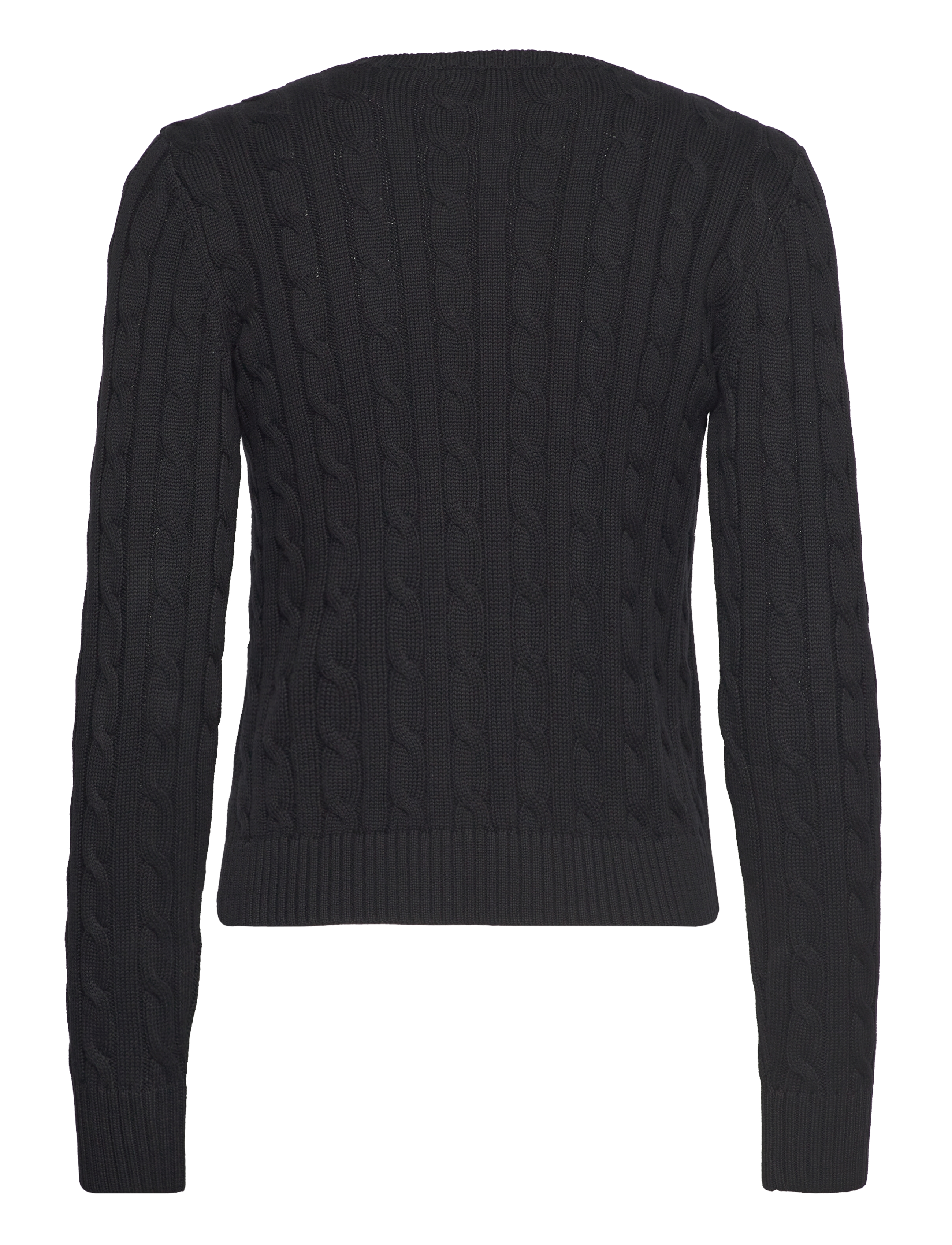 Lauren Ralph Lauren - GASSED COTTON-CARDIGAN - gilets - black - 2