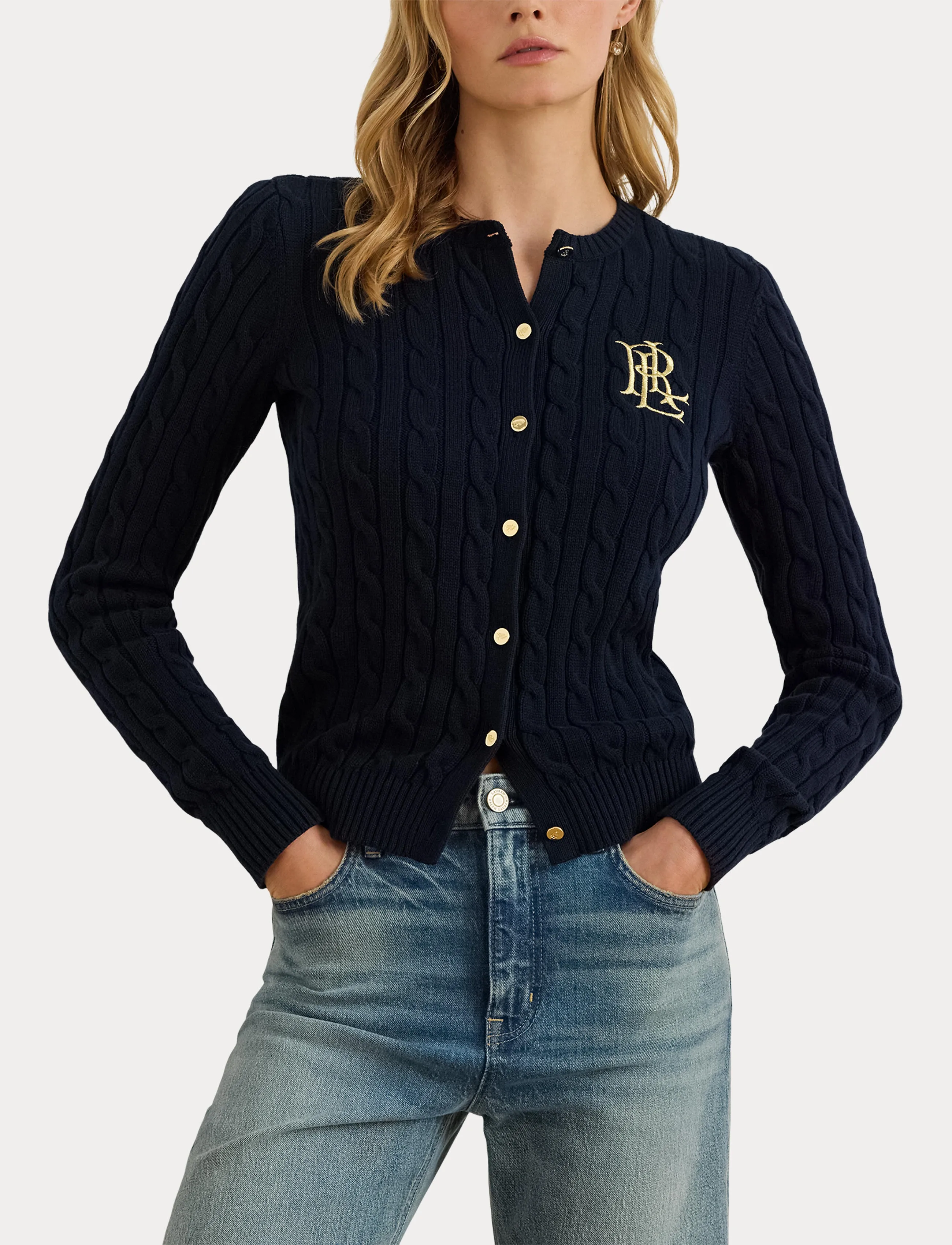 Cable-Knit Cotton Cardigan 5