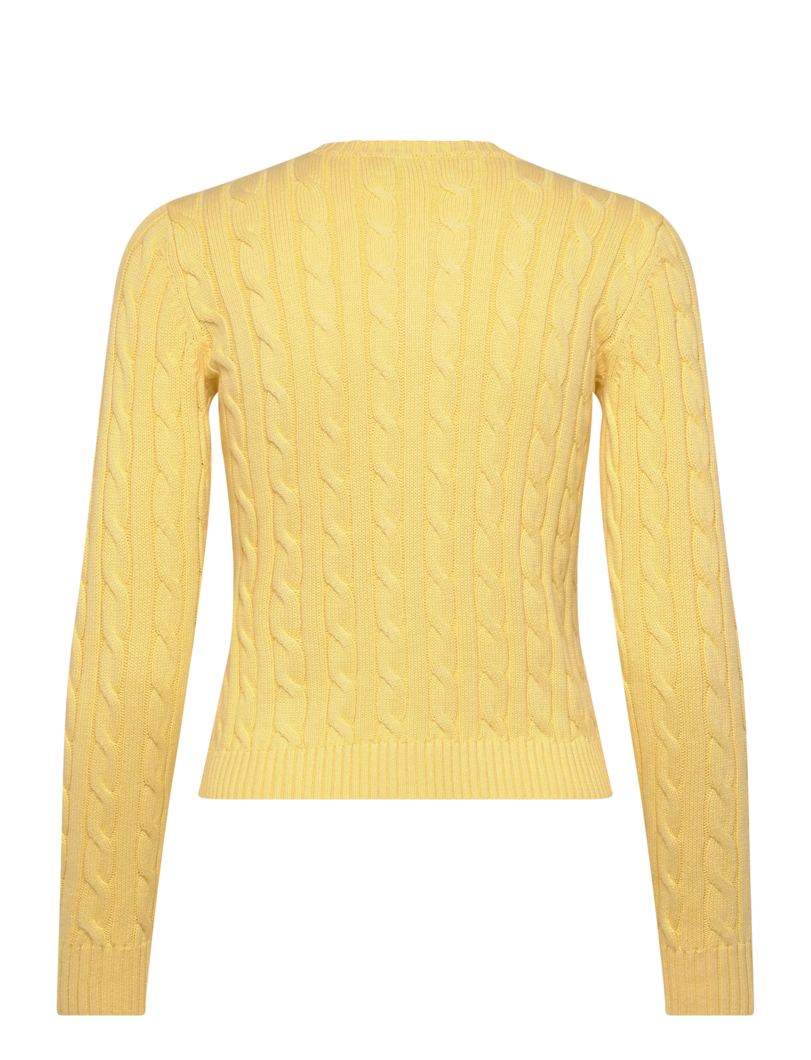 Lauren Ralph Lauren - Cable-Knit Cotton Cardigan - cardigans - lemon sorbet - 2