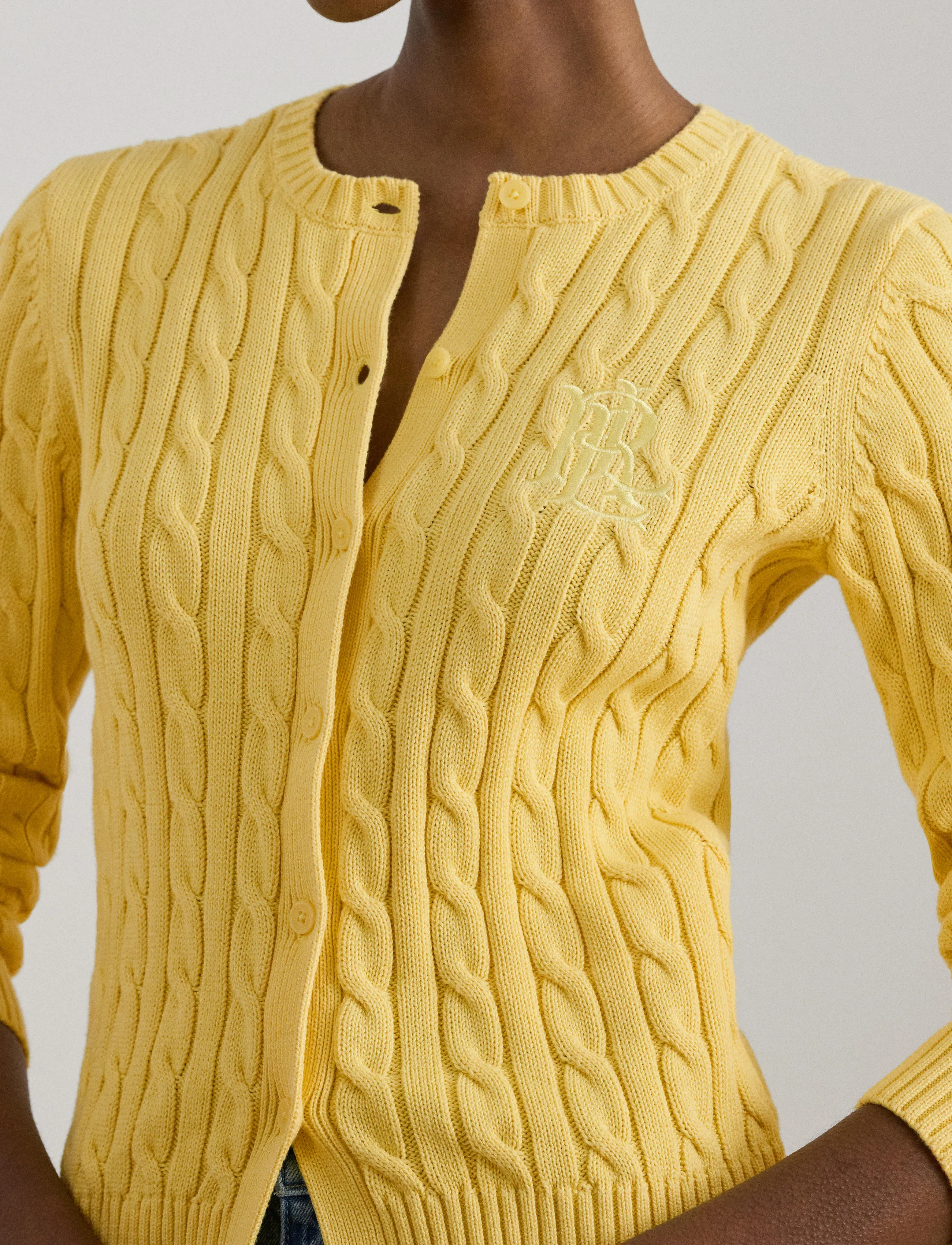 Cable-Knit Cotton Cardigan 3