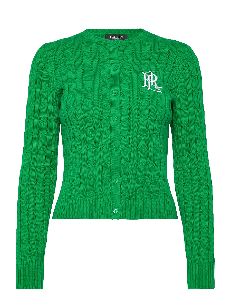 Lauren Ralph Lauren - Cable-Knit Cotton Cardigan - cardigans - stem - 1