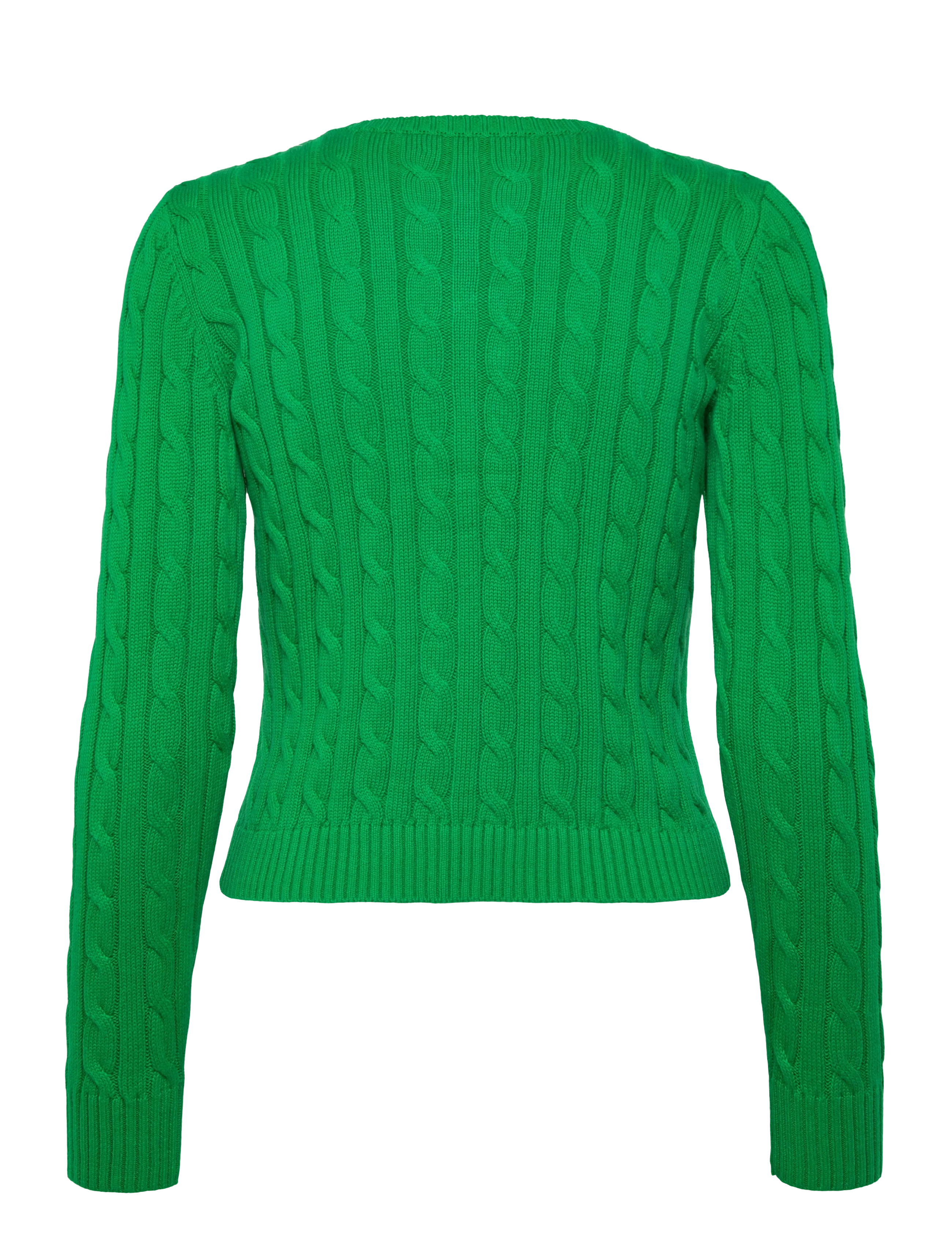 Lauren Ralph Lauren - Cable-Knit Cotton Cardigan - cardigans - stem - 2