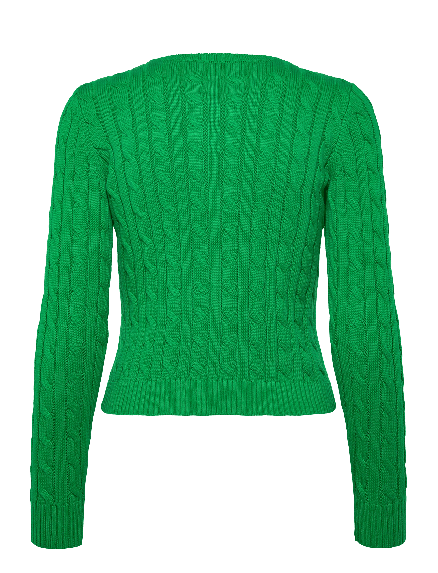 Lauren Ralph Lauren - Cable-Knit Cotton Cardigan - cardigans - stem - 2