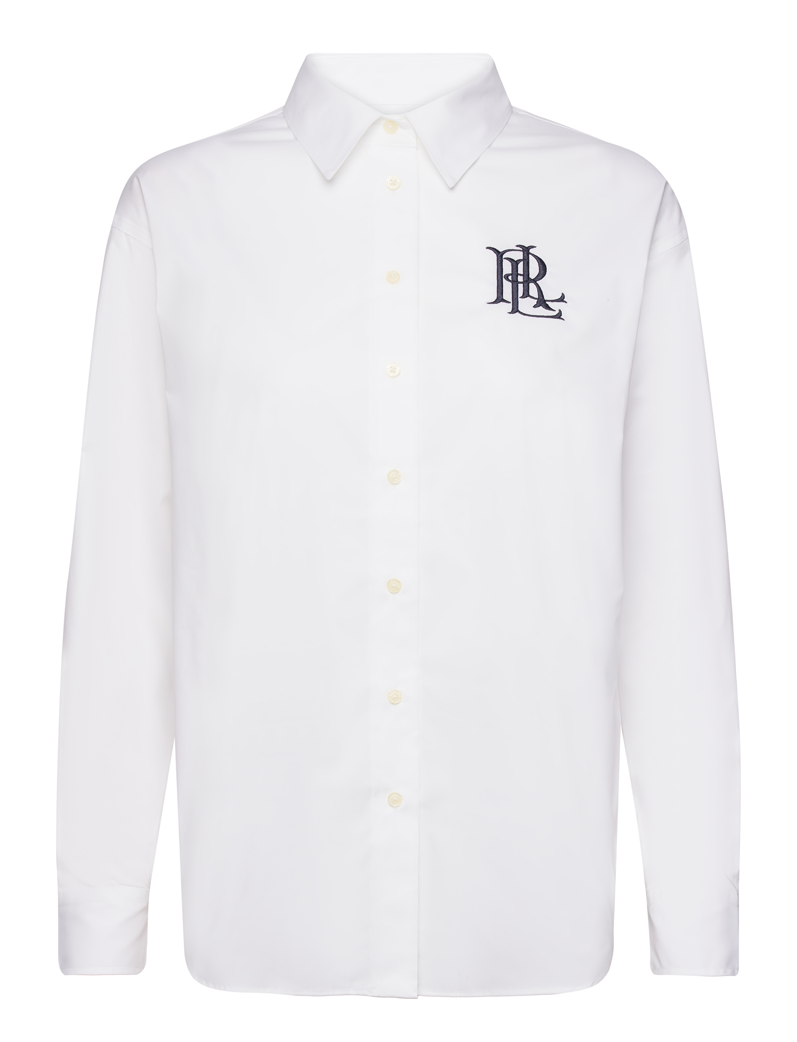 Lauren Ralph Lauren Relaxed Fit Stretch Cotton Shirt - Hverdags stil - WHITE / white