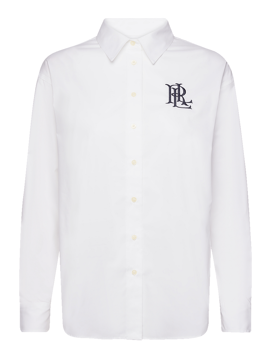 Lauren Ralph Lauren - Relaxed Fit Stretch Cotton Shirt - chemises à manches longues - white - 1