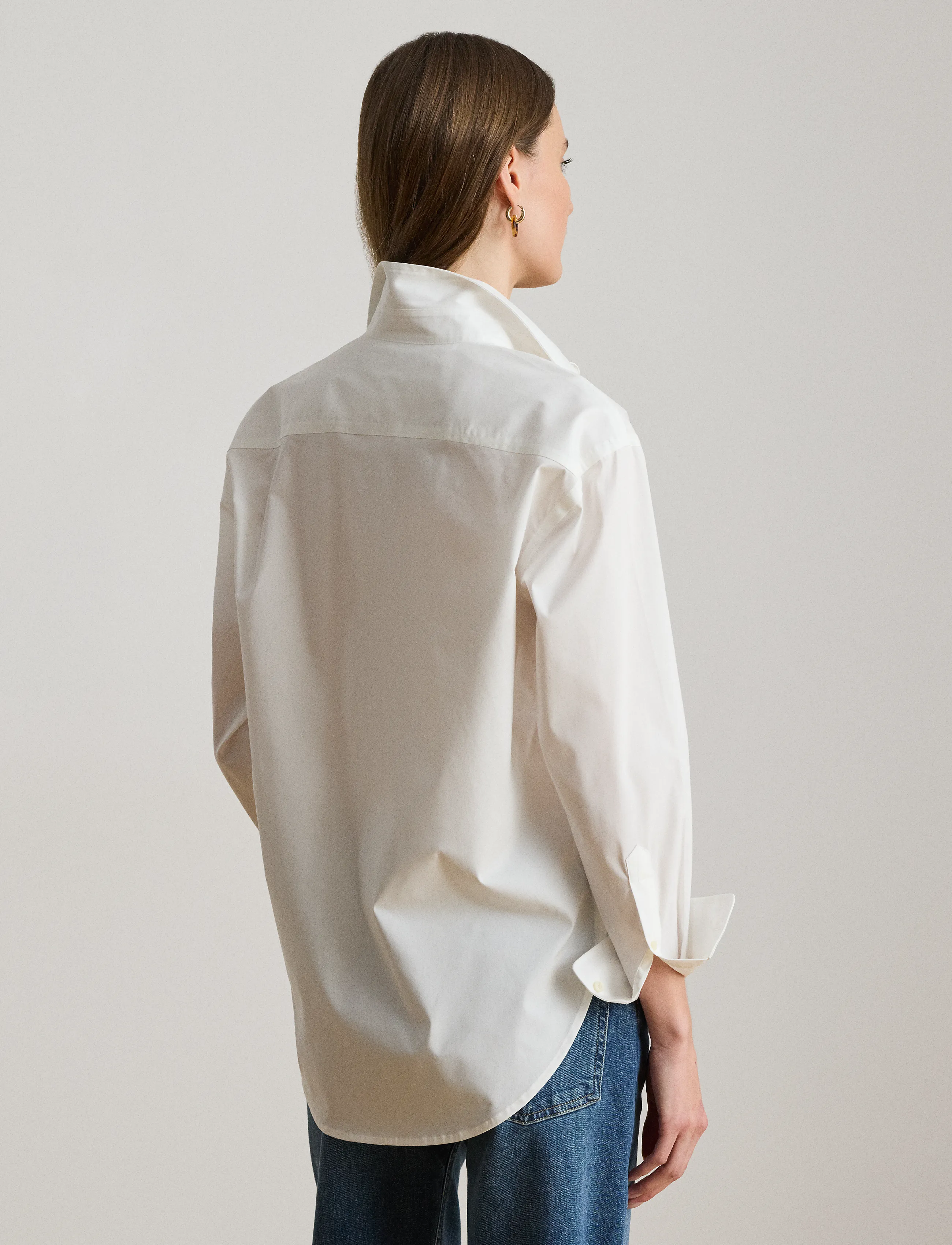 Lauren Ralph Lauren - Relaxed Fit Stretch Cotton Shirt - chemises à manches longues - white - 3