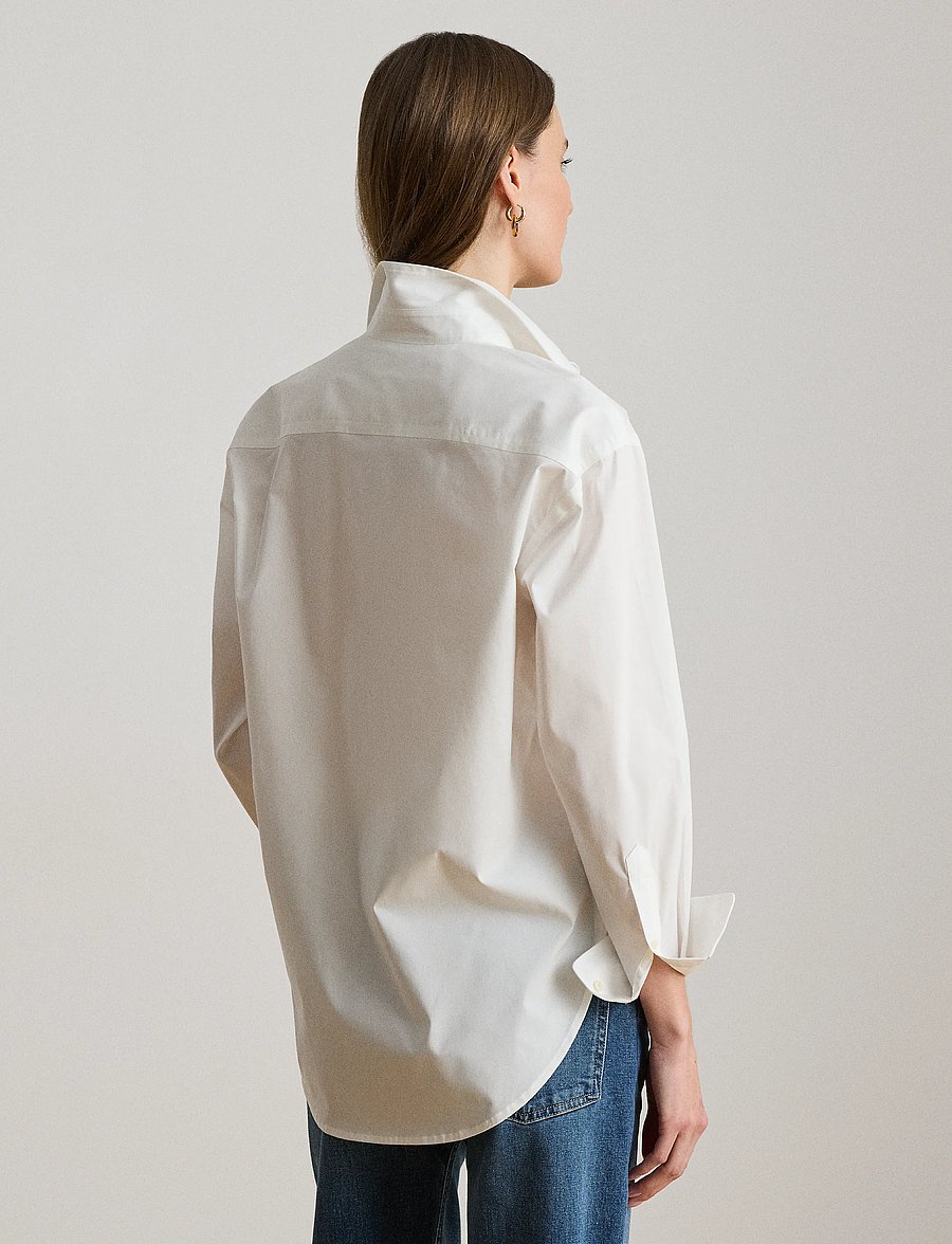 Lauren Ralph Lauren - Relaxed Fit Stretch Cotton Shirt - chemises à manches longues - white - 3