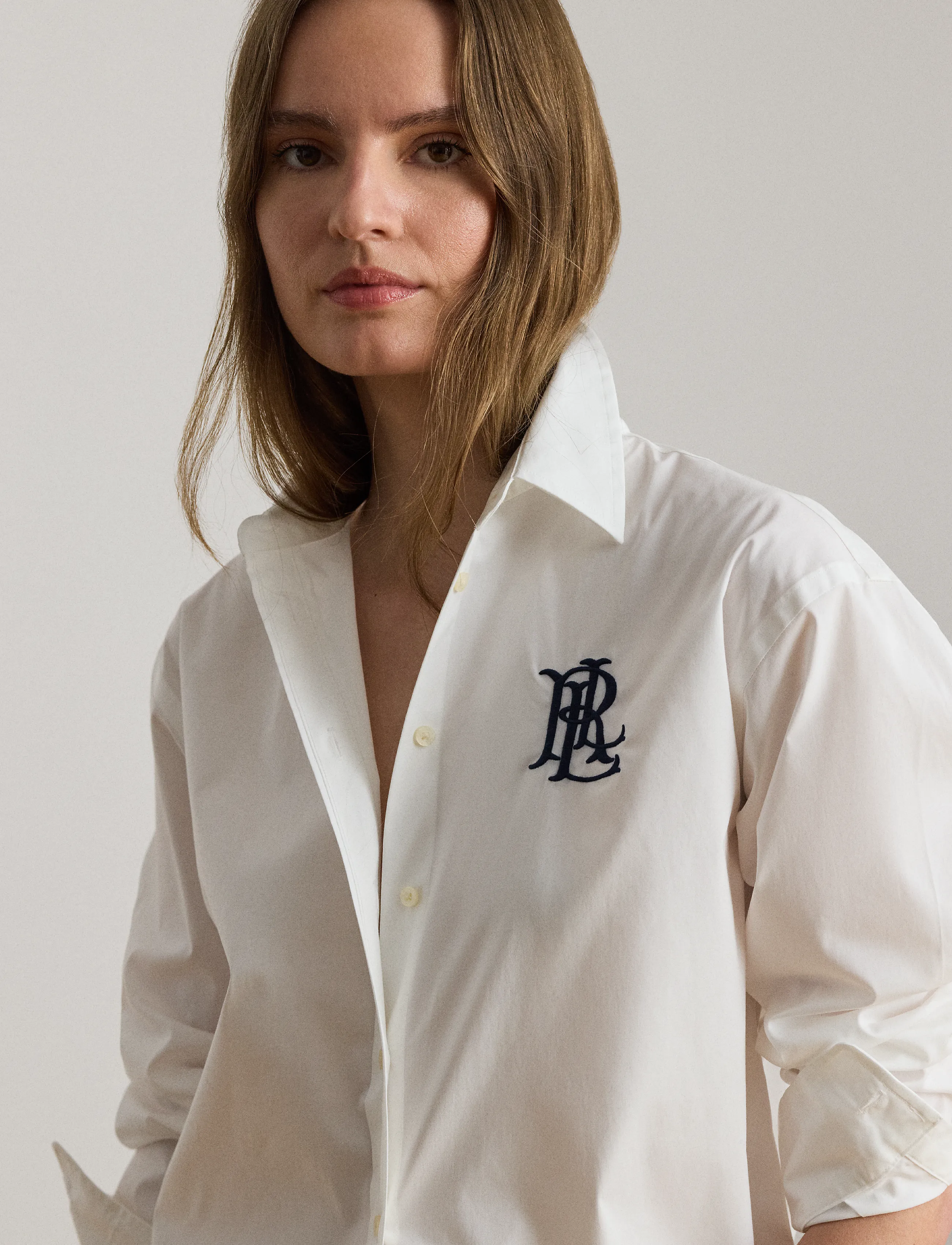 Lauren Ralph Lauren - Relaxed Fit Stretch Cotton Shirt - chemises à manches longues - white - 4
