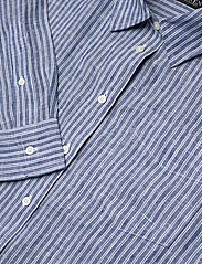 Lauren Ralph Lauren - Relaxed Fit PinstripeTK! Linen Shirt - hørskjorter - blue/white - 2