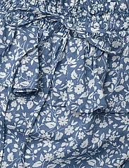 Lauren Ralph Lauren - Floral Voile Off-the-Shoulder Blouse - kortärmade blusar - blue/cream - 2