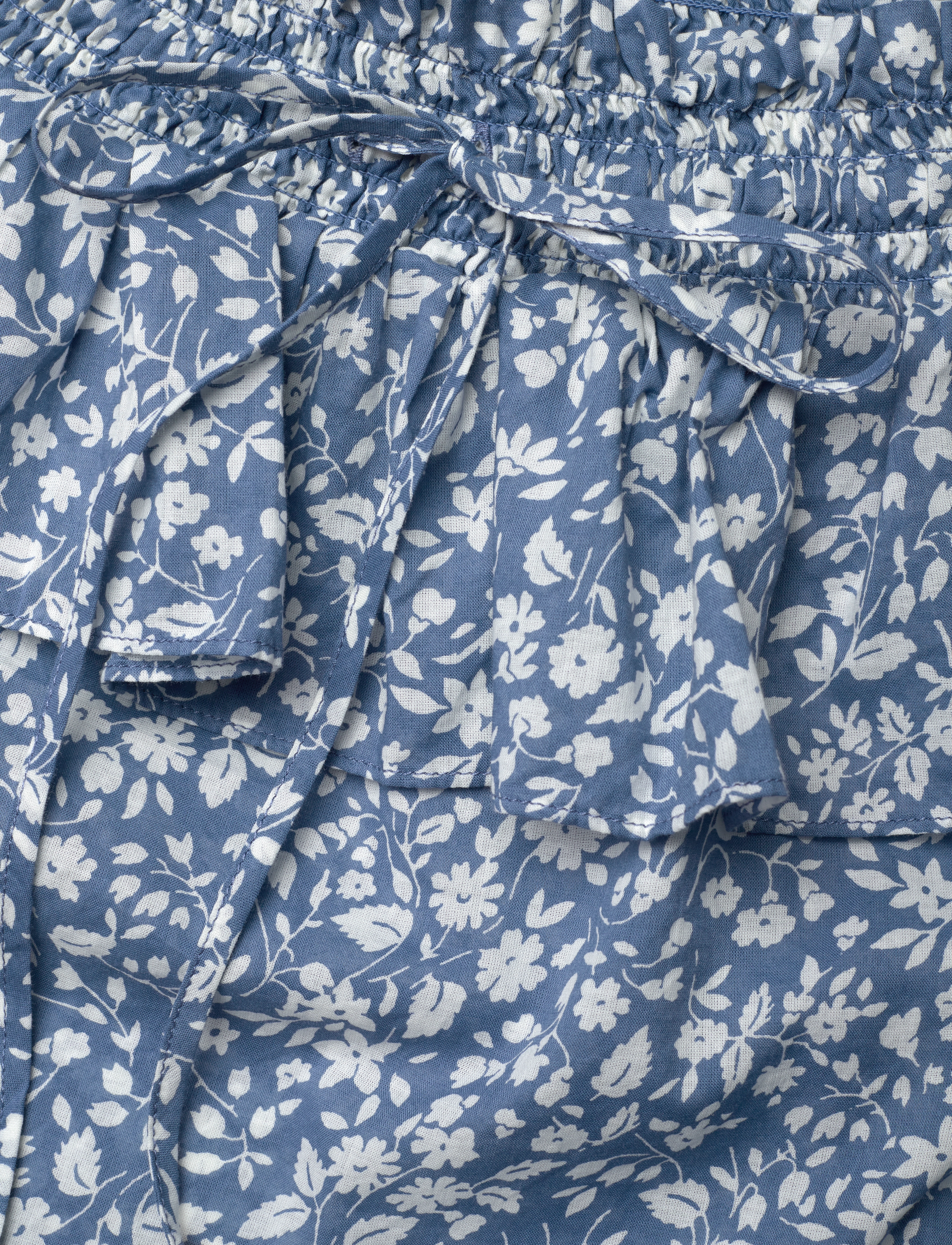 Lauren Ralph Lauren - Floral Voile Off-the-Shoulder Blouse - blue/cream - 2