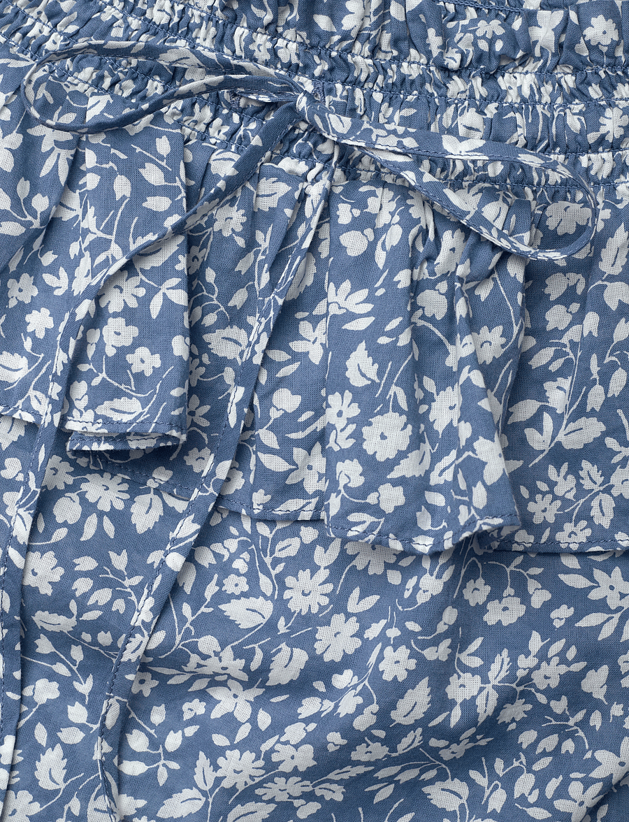 Lauren Ralph Lauren - Floral Voile Off-the-Shoulder Blouse - blue/cream - 2