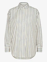 Lauren Ralph Lauren - Striped Cotton Broadcloth Shirt - langærmede skjorter - blue/white - 0