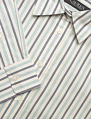 Lauren Ralph Lauren - Striped Cotton Broadcloth Shirt - langærmede skjorter - blue/white - 4