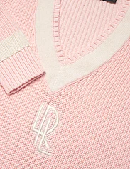 Lauren Ralph Lauren - Cable-Knit Cotton Cricket Sweater - swetry - pink opal/mascarp - 2