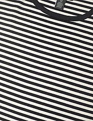Lauren Ralph Lauren - Striped Stretch Cotton Crewneck Tee - t-shirts - black/mascarpone - 2